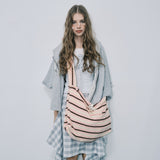 Stripe sling bag_pink