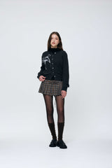 EIRIN WOOL CARDIGAN / CHARCOAL