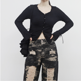 Law on String Cardigan