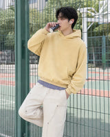 (UNISEX) ハーフハイネッククロップフーディー