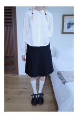 Hime round collar shirt