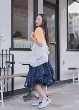 [jiwonywony x voor] Frill Blossom Shoulder Bag_White
