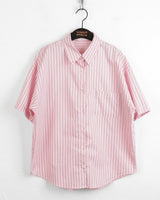 Sokit Stripe Oversized Fit Short Sleeve Shirt