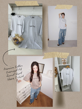 プレミアムコットンオーバーサイズフィットラウンド半袖Tシャツ