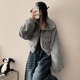 Pocket High-neck Cropped Jumper