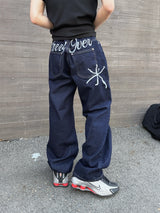 Esther Lettering Denim Pants 3C
