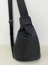 Cross leather sling bag