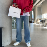 Glife Semi Overfit Round Knit