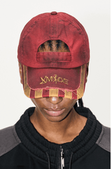 Washed Distressed Raw Edge Adjustable Cap