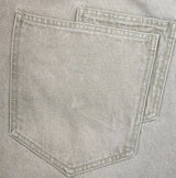 Grain Stud Washed Wide Denim Pants