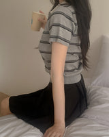Yon Collar Stripe Knitwear