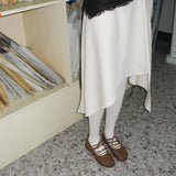Blessed 0001. Lace-Up Flats - 3colors