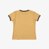 ホース グラフィック Tシャツ_マスタード