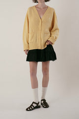 Nuts v-neck cardigan_butter