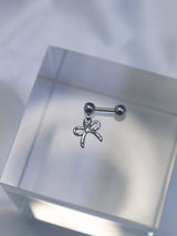 ベーシックミニリボンピアス