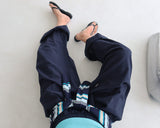 [UNISEX] Linen pintuck banding wide pants
