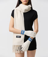 Odsd Color Block Finger Hole Knit Gloves - 6Color