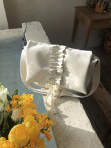 Ruffle envelope bag_ivory