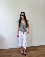 frill draped top