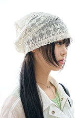 Audrey lace wide beanie