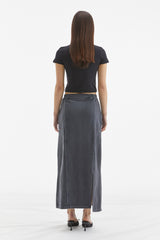 ROSE LACE CROP TOP /  BLACK