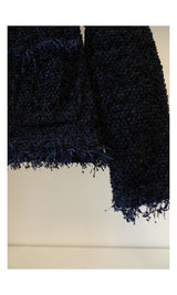 Night blue tweed cardigan (jacket)