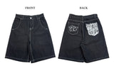 [🖤MD PICK] バックライン バックポイント バミューダデニムパンツ (Black)