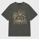 Cast Dreams No Worries Pigment Half Sleeve T Khaki