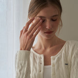 Silver 925 Soft Curve Cubic Ring
