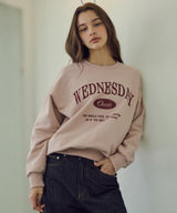 シグネチャー セミクロップ スウェットシャツ_Indi pink