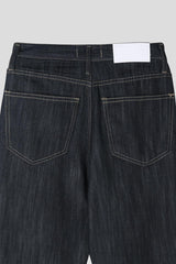 ASCLO Non Fade Slab Flare Denim Pants (2color)