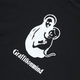 キャットピグメントTシャツ (Black)