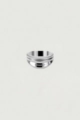 [925SILVER] DRAPE WAVE FRILL RING