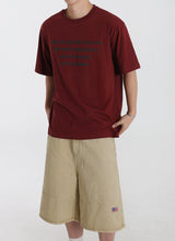OVERFIT FOAM LETTERING T-SHIRT