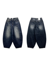 Stand Cat Balloon Denim Pants