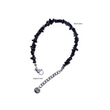 mini gemstone bracelet (black)