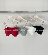 bra top with twisted cap