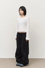 (W) Felt Frill Top
