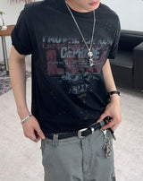 ハウウッド ヴィンテージ スプラッター ショートスリーブTシャツ