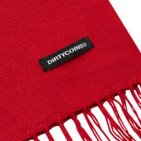 DirtyCoins Logo Red Wool Knit Scarf