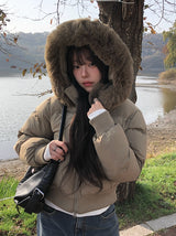 ヘアファーフードショートパディング