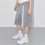 ボタンアップバミューダスウェットパンツ (GRAY) F25QD817