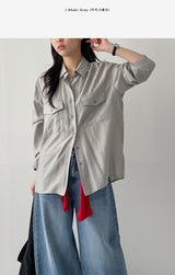 マルシェポケットルーズフィットブラウス