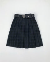 【即日発送】YWD PLAID PLEATS SKIRT + BELT (3color)