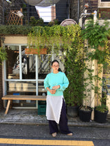 Wavy wide pants (3color)