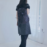 hole string po backpack (black)