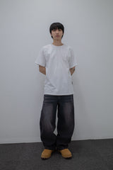Side Panel Raglan Tee White