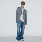 Oversized single-breasted jacket