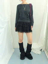 ribbon strap layer skirt