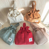 【MADE】コーデュロイポーチバッグ - アッシュミント